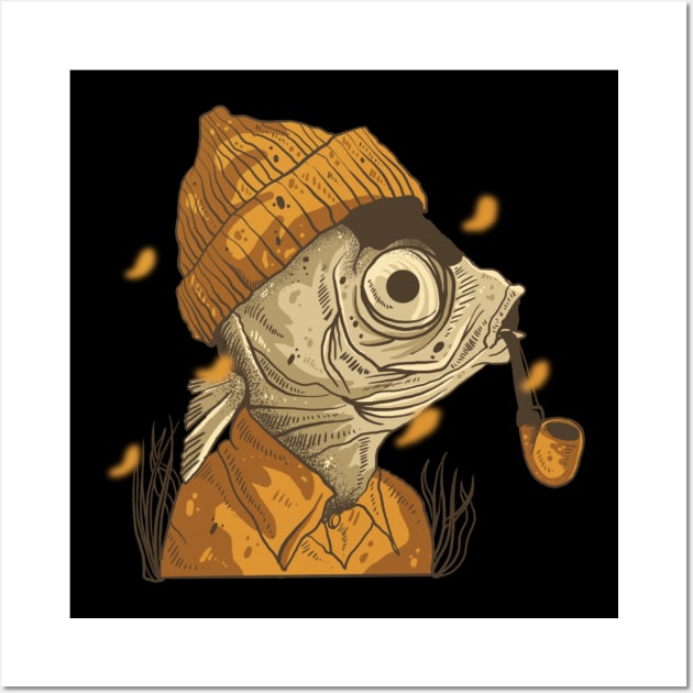 Smoked Fish T-Shirt Wall Art by UghStudio